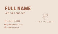 Minimalist Female Emblem Business Card