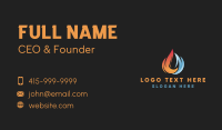 Torch Ice Flame  Business Card