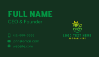 Green Weed Mortar & Pestle Business Card Design