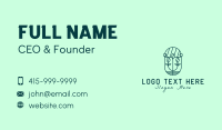 Green Flower Business Card example 4