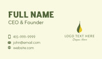 Leaf Oil Extract Business Card Design