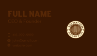 Liquor Brewery Barrel Business Card