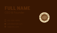 Liquor Brewery Barrel Business Card Design