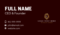 Premium Royal Crest Business Card Design