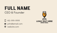 Draught Beer Glass  Business Card Design