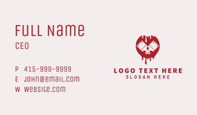 Red Paint Brush Painting Business Card Image Preview