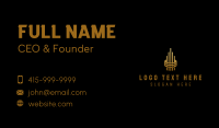 Gold Tower Building Business Card