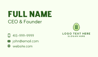 Green Energy Battery Egg Business Card Design