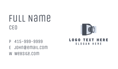 Photo Camera Photography Business Card