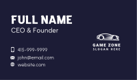 White Vehicle Racing Business Card