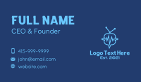 Blue Medical Pulse Chat  Business Card Design