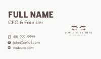 Eyelash Brow Salon Business Card Design