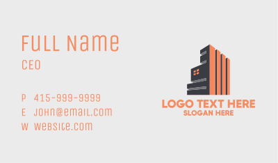 Modern Industrial Building  Business Card
