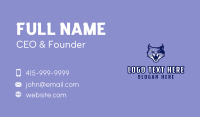 Wild Cat Mascot  Business Card