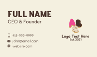 Donut Alphabet Letter Business Card