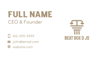 Brown Justice Law Business Card