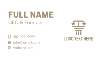 Brown Justice Law Business Card