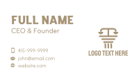 Justice Business Card example 1