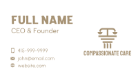 Brown Justice Law Business Card