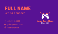 Horned Game Controller Business Card