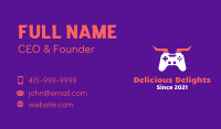 Horned Game Controller Business Card