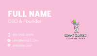 Balloon Rabbit Mascot  Business Card