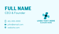 Wind Propeller Fan  Business Card Design