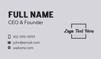 Square Business Brand Business Card