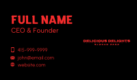 Killer Business Card example 1