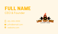 Fire Kettlebell Gym Business Card Design