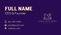 Heart Needle Sewing Business Card