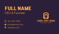 Weightlifter Lion Kettlebell Business Card