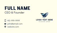 South Carolina Ocean Whale Business Card Design