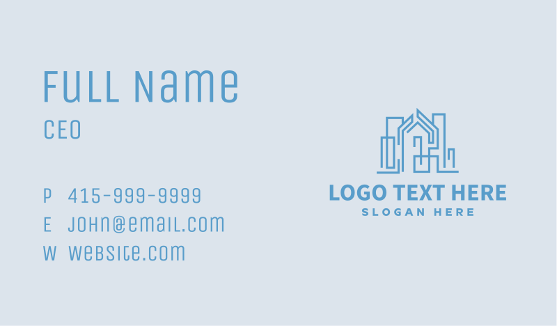 Construction Business Card example 3