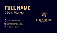 Triangle Shape Business Business Card