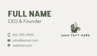 Chameleon Cafe Mascot Business Card Design