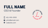 Premium Brand Letter Business Card