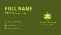 Natural Leaf Farming  Business Card