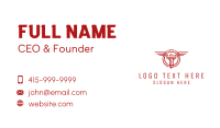 Wings Tower Emblem Business Card
