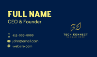 Lightning Bolt Charge Business Card Design