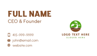 Round Natural Plant Business Card