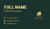 Gold Horse Equestrian Business Card