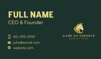 Gold Horse Equestrian Business Card