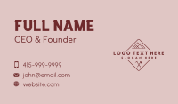 Minimalist Mountain Trip Emblem Business Card