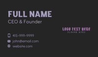 Medevial Gothic Wordmark Business Card