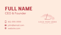 Classy Cosmetic Spa Lettermark Business Card