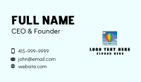 Colorful Hot Air Balloon Business Card