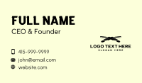 Mustache Razor Barbershop Business Card