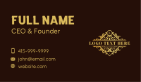 Premium Luxury Crest Business Card