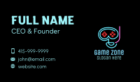 Neon Goggle Diver Game Controller Business Card Image Preview